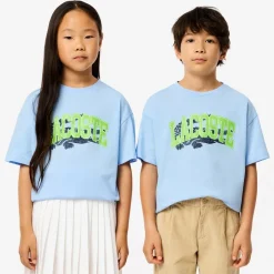 Blue Cotton Varsity T-Shirt