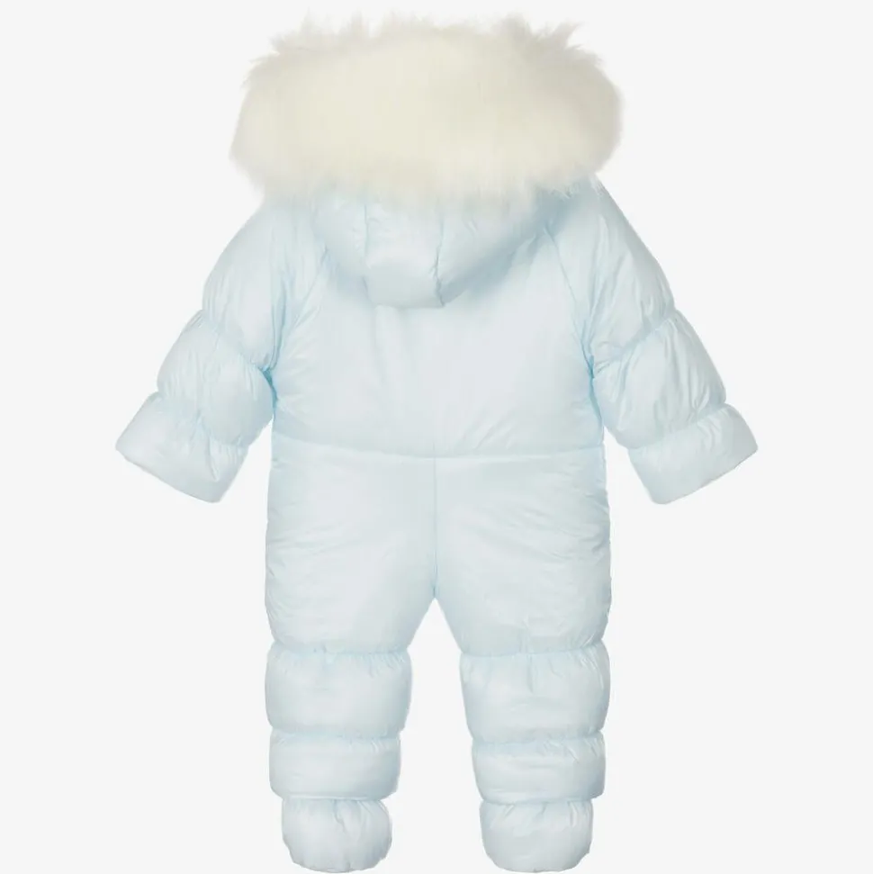 Blue Crown Baby Snowsuit