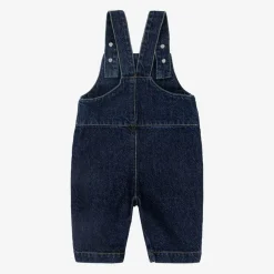 Blue Denim Colourblock Dungarees