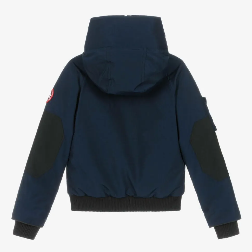 Blue Down Padded Chilliwack Bomber Jacket