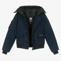 Blue Down Padded Chilliwack Bomber Jacket