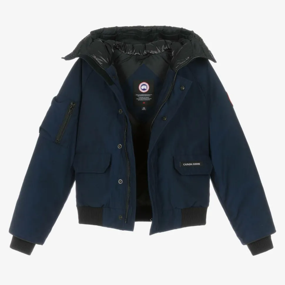 Blue Down Padded Chilliwack Bomber Jacket