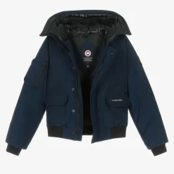 Blue Down Padded Chilliwack Bomber Jacket