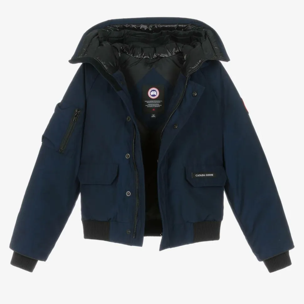 Blue Down Padded Chilliwack Bomber Jacket