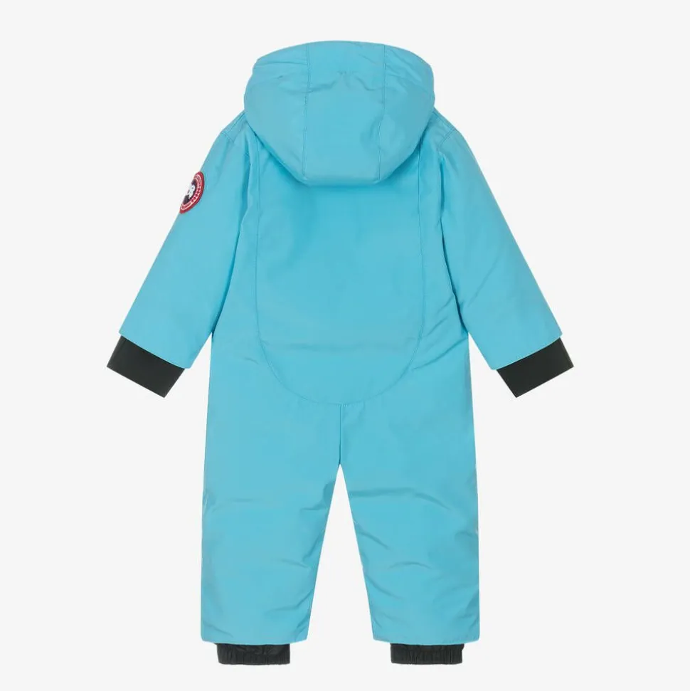 Blue Down-Filled Baby Snowsuit