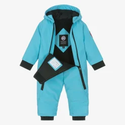 Blue Down-Filled Baby Snowsuit