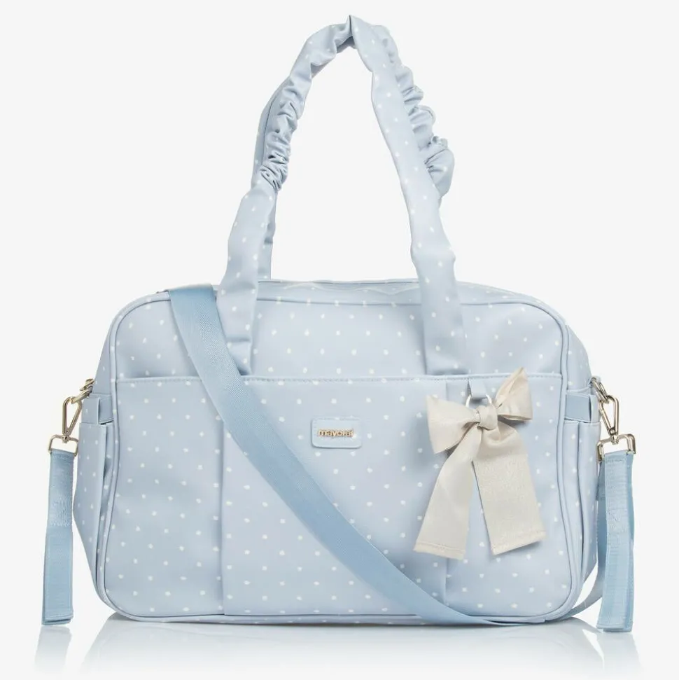 Blue Faux Leather Changing Bag (48cm)