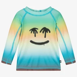 Blue Happy Palm Sun Protective Top (UPF50+)