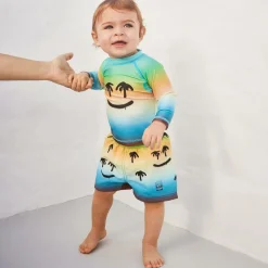 Blue Happy Palm Sun Protective Top (UPF50+)