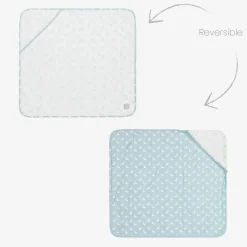 Blue Hare Print Cotton Babysuit Set