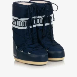 Blue Icon Nylon Snow Boots