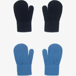 Blue Knitted Mittens (2 Pack)