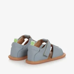 Blue Leather Baby Sandals