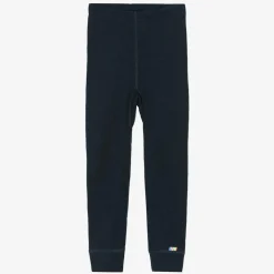 Blue Merino Wool Leggings