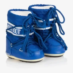 Blue Mini Nylon Snow Boots
