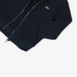 Blue Organic Cotton Zip-Up Hoodie