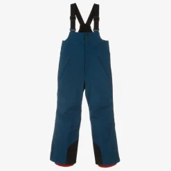 Blue Padded Ski Salopettes