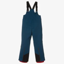 Blue Padded Ski Salopettes