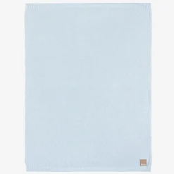 Blue Pointelle Baby Blanket (100cm)