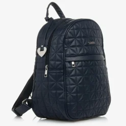 Blue Quilted Changing Backpack (34cm)