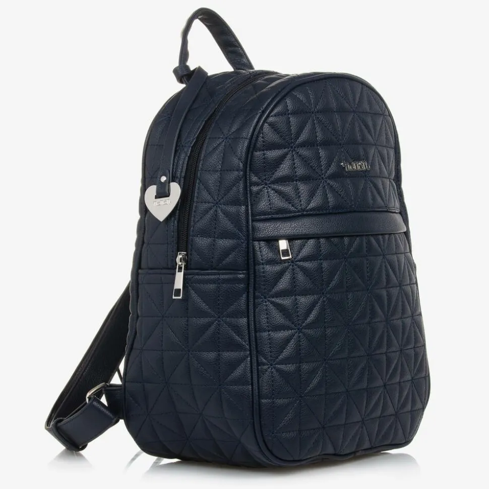 Blue Quilted Changing Backpack (34cm)