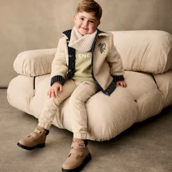 Blue Reversible Sherpa Fleece Jacket