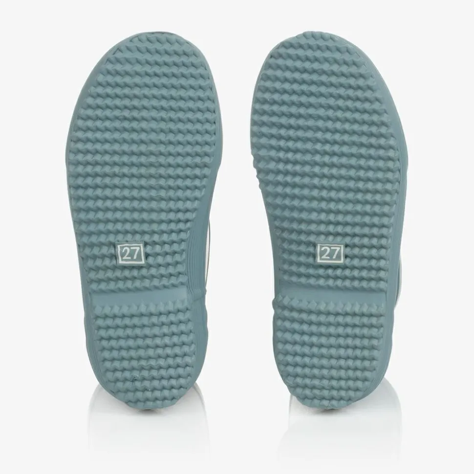 Blue Rubber Rain Boots