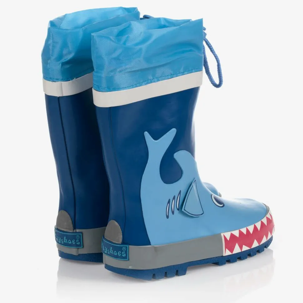 Blue Shark Rain Boots