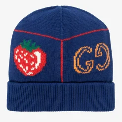 Blue Strawberry Logo Hat