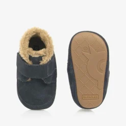 Blue Suede Leather First Walker Shoes