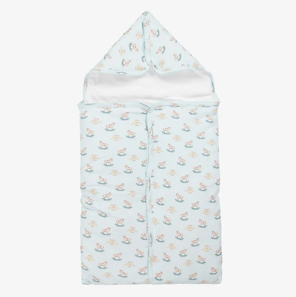 Blue Supima Cotton Rocking Horse Nest (81cm)