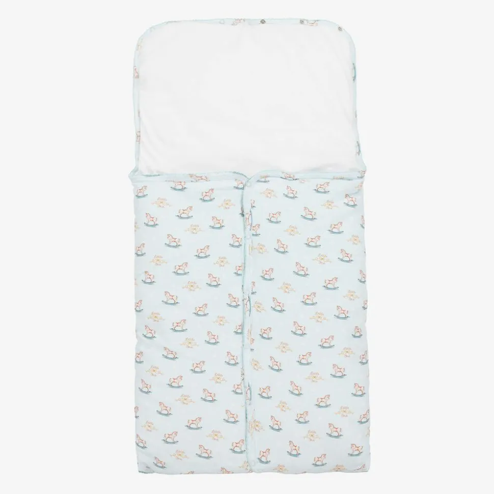 Blue Supima Cotton Rocking Horse Nest (81cm)