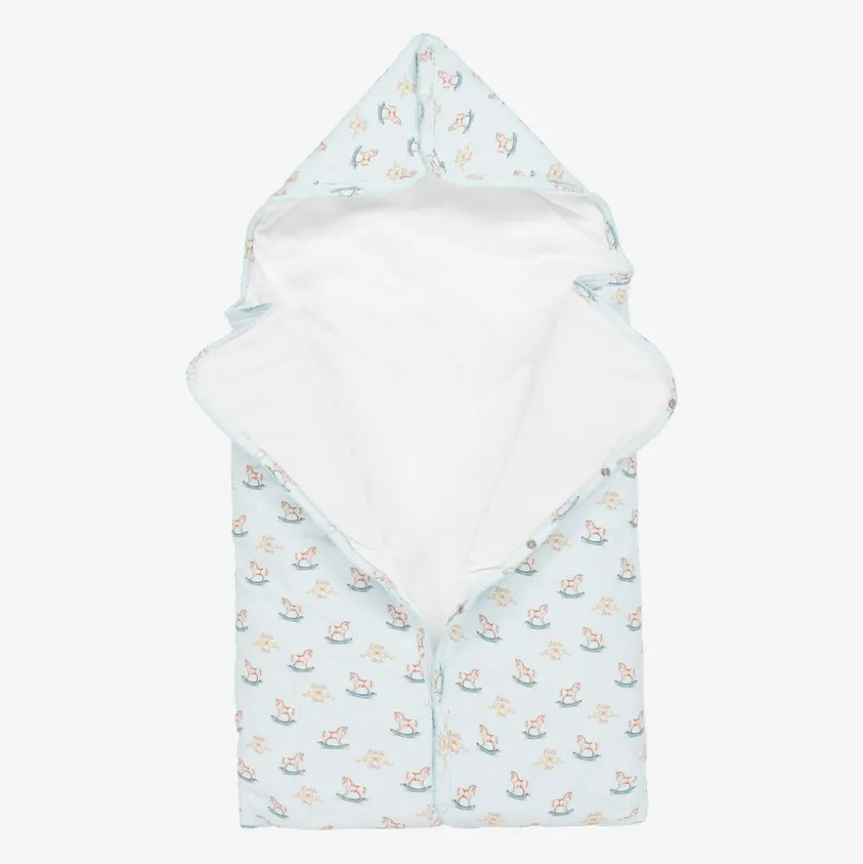 Blue Supima Cotton Rocking Horse Nest (81cm)