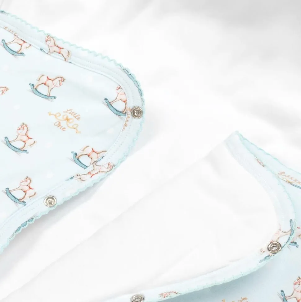 Blue Supima Cotton Rocking Horse Nest (81cm)