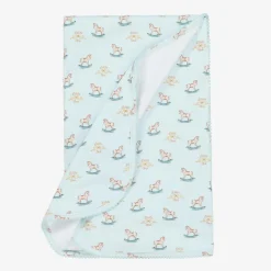 Blue Supima Cotton Rocking Horse Blanket (80cm)