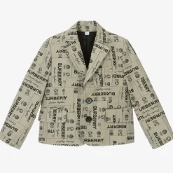 Boys Archive Beige Twill Blazer