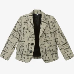 Boys Archive Beige Twill Blazer