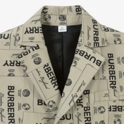 Boys Archive Beige Twill Blazer