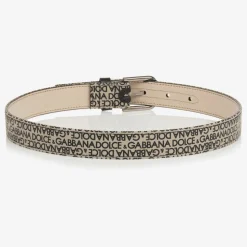 Boys Beige Canvas Belt