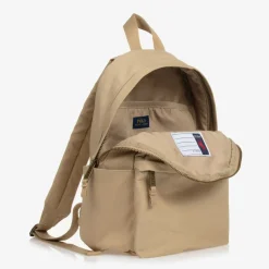 Boys Beige Canvas Polo Bear Backpack (37cm)