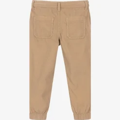 Boys Beige Cotton Needlecord Trousers