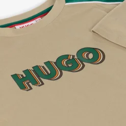 Boys Beige Organic Cotton T-Shirt