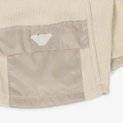 Boys Beige Waffle Cotton Jersey Shorts