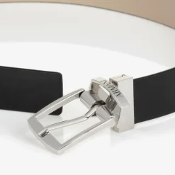 Boys Black & Beige Reversible Belt