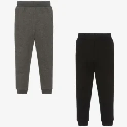 Boys Black & Grey Organic Joggers (2 Pack)