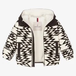 Boys Black & Ivory Down Jacket