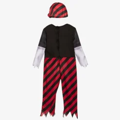 Boys Black & Red Pirate Costume