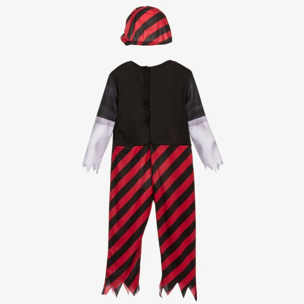 Boys Black & Red Pirate Costume