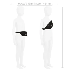 Boys Black Belt Bag (27cm)