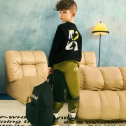 Boys Black Bookish Logo Backpack (38cm)